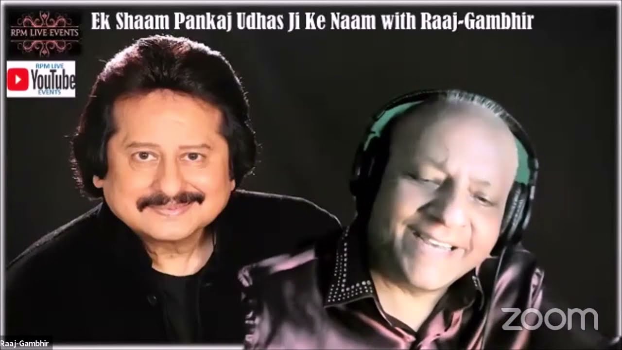 Live Ghazal | Ek Taraf Uska Ghar Ek Taraf Maikada | Zoom Show | Friday 27 Aug 2021 | Raaj-Gambhir