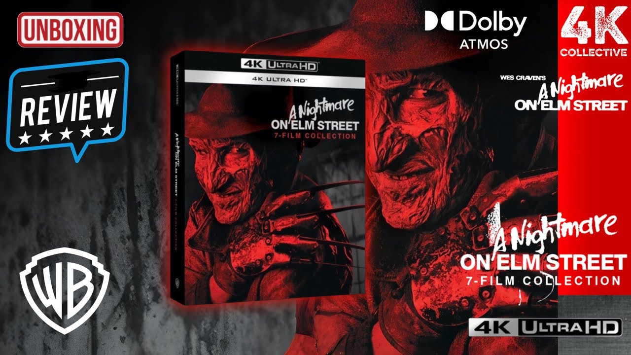 A Nightmare On Elm Street 7 Film Collection 4K UltraHD Blu-Ray Unboxing and Video Review of Part 1