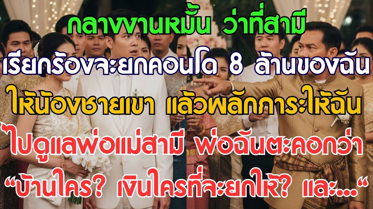 กลางงานหมั้น ว่าที่สามีจะยกคอนโด 1.2 หมื่นล้านดองของฉันให้น้องชายเขา แถมไล่ฉันไปดูแลพ่อแม่สามี