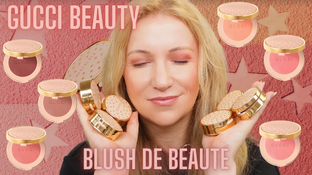 GUCCI BEAUTY BLUSH DE BEAUTÉ - ALLE FARBEN - Swatches auf Wange und Lid 🙃