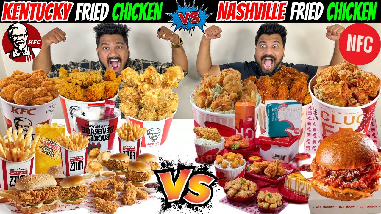 KFC KENTUCKY FRIED CHICKEN против NASHVILLE FREID CHICKEN😱 Лучшая жареная курица😍 (Эпизод 727)