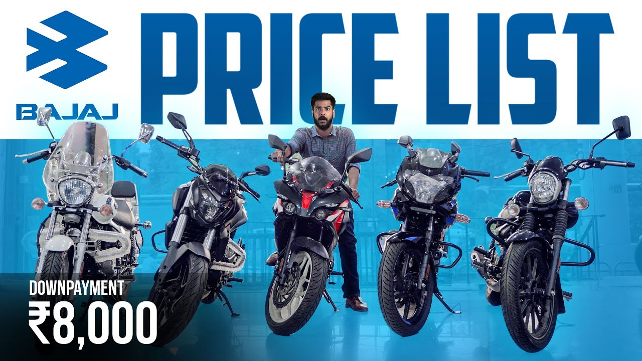 2021 Bajaj Bikes Latest Price List 🏍 All Bikes OnRoad Price DownPayment 🔥 Ft. Pulsar, Avenger, CT100