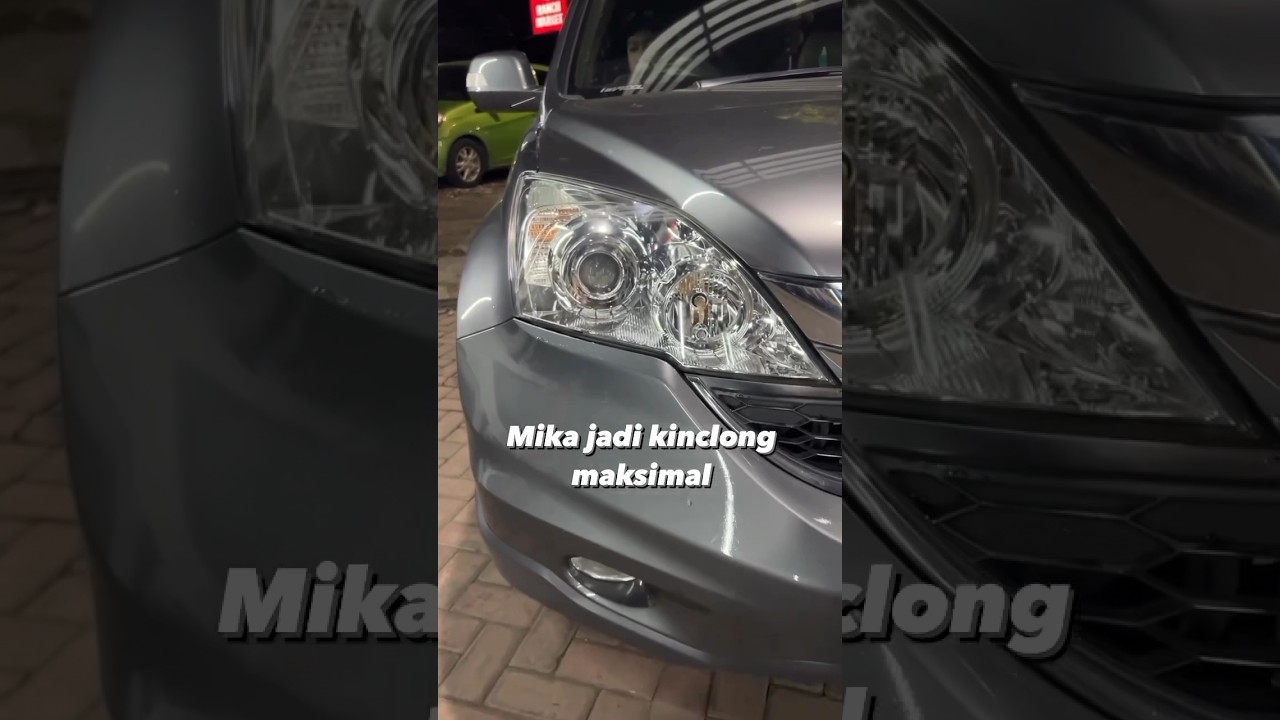 CRV jadi kinclong maksimal ?! NANOBURN COATING bisa sulap mika headlamp #hondacrv #mikaheadlamp