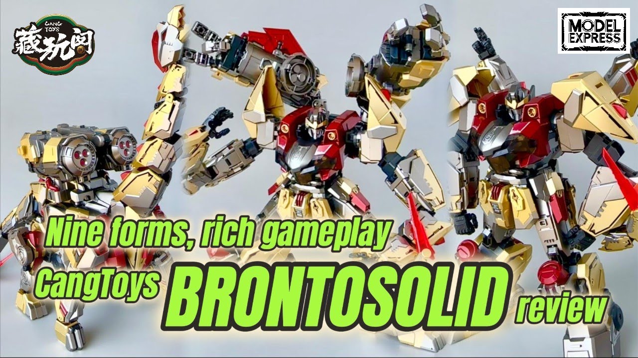 Nine forms, rich gameplay! Cang Toys CT-Longyan 04 BRONTOSOLID Review #transformers