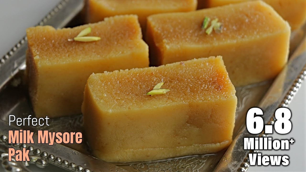 MILK MYSORE PAK|With Accurate Tips|మిల్క్ మైసూర్ పాక్|అచ్చం స్వీట్ షాప్ లోలా వస్తుంది!Vismaifood