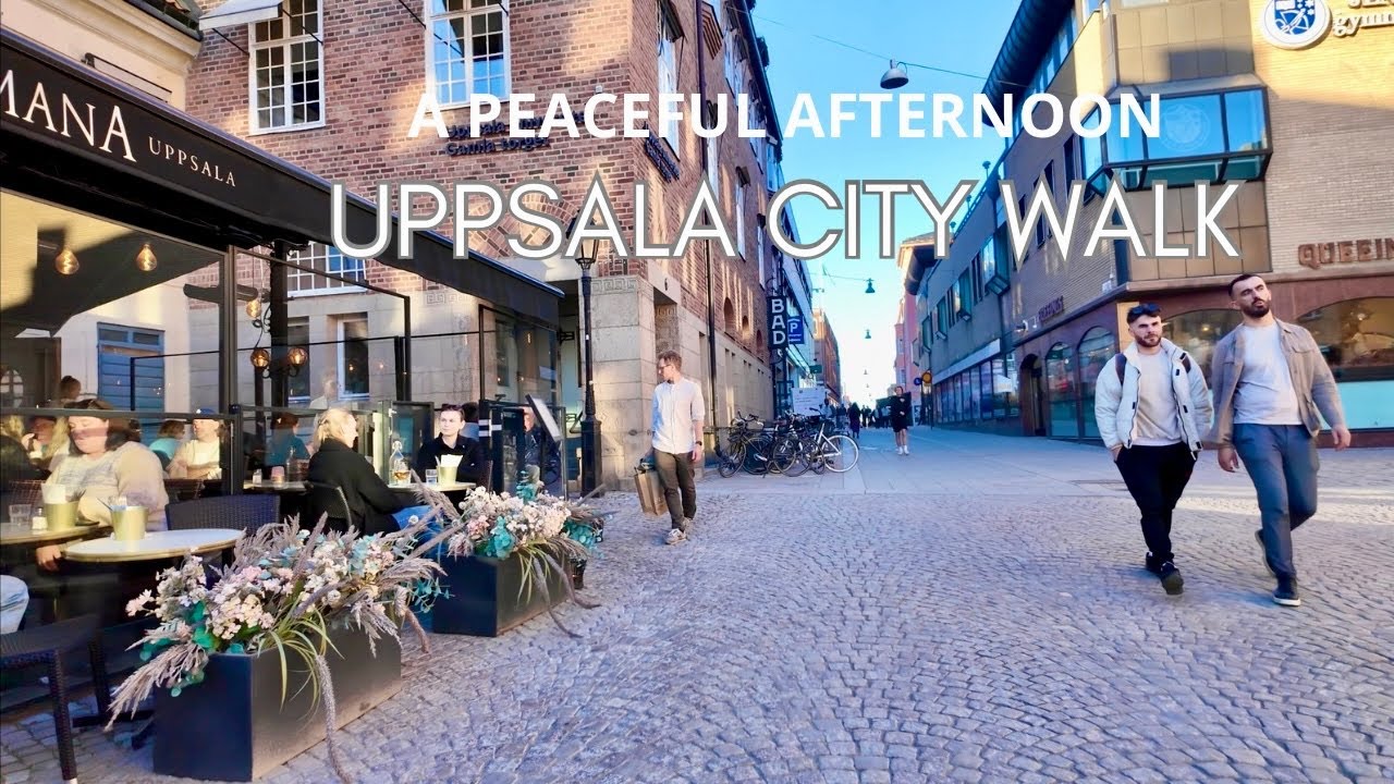 Uppsala City Walk | A Peaceful Afternoon in Sweden’s Historic Town ☀️
