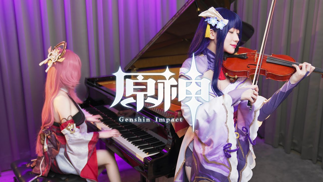 Genshin Impact: Raiden Shogun Theme「Judgement of Euthymia」Piano & Violin Cover | Raiden x Yae Miko