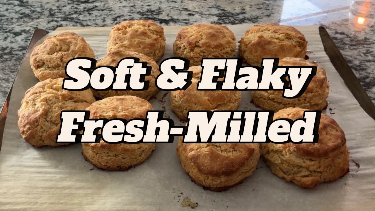 Fresh-Milled Buttermilk Biscuits (Soft & Flaky) | @KirbyRootedandRising 