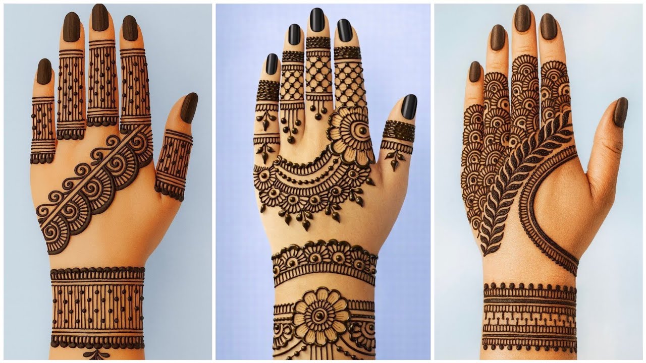 Top - 3 Holi Special Mehndi Design | Simple Mehndi Design | Back Hand Mehndi Design | Mehndi Design 