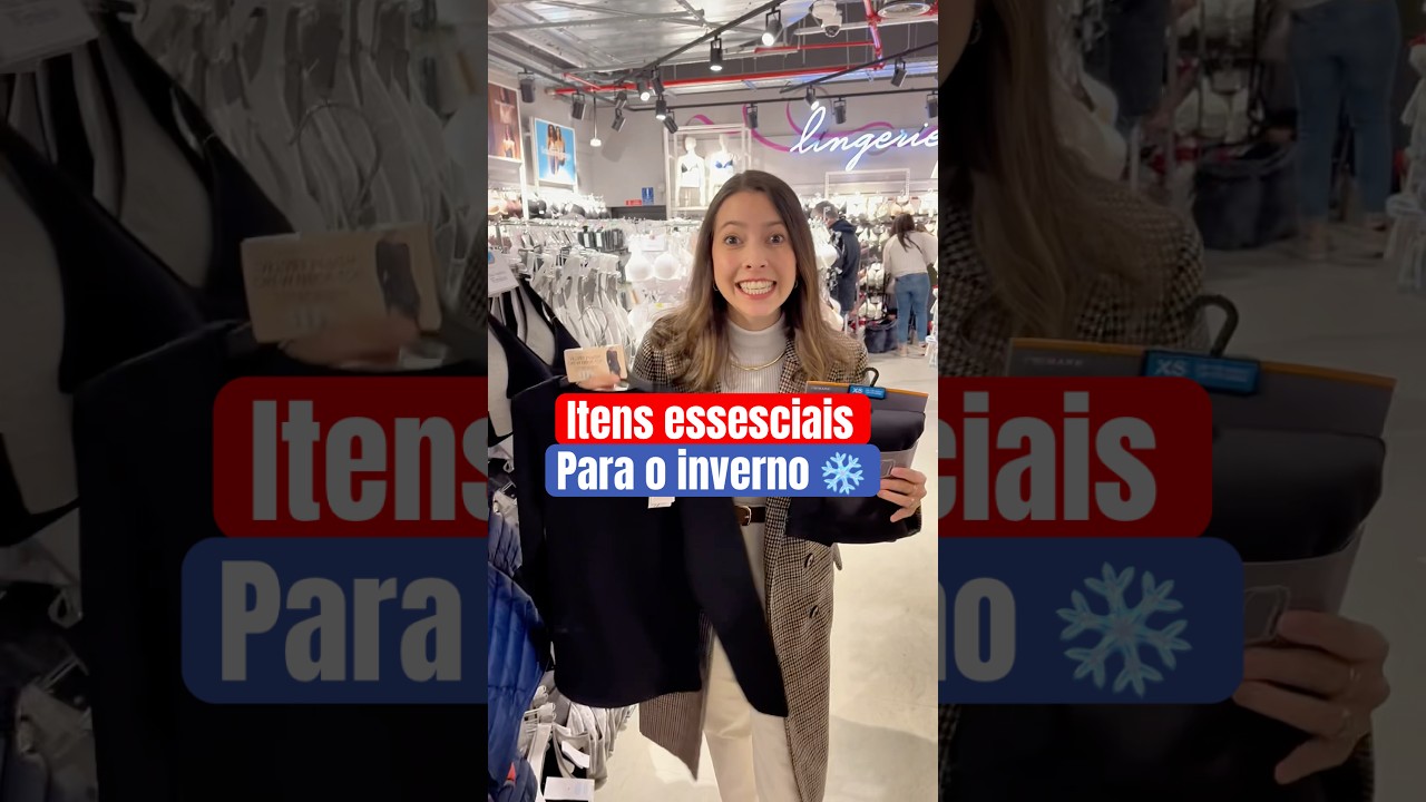 Itens essenciais primark para o inverno em Paris