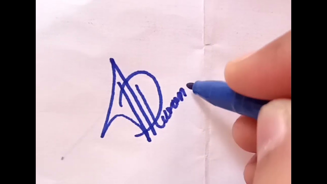 How to Draw a signature letter 