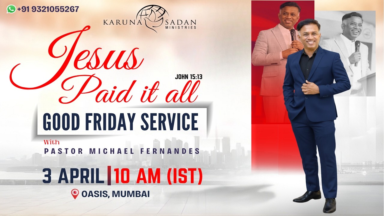 20260403 | KSM | Good Friday Service | [ LIVE 🔴 ] | Pastor Michael Fernandes