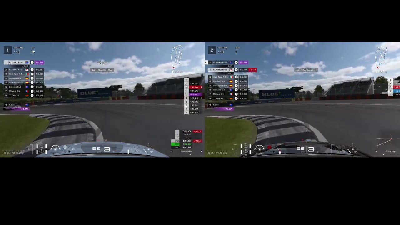 GT7 - Dragon Trail Power Pack AI (Right) vs Player (Left) Comparison