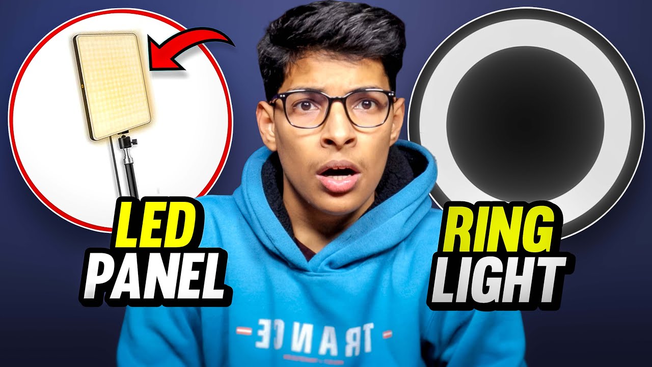 Best lighting for youtube videos🔥| LED vs Ring Light
