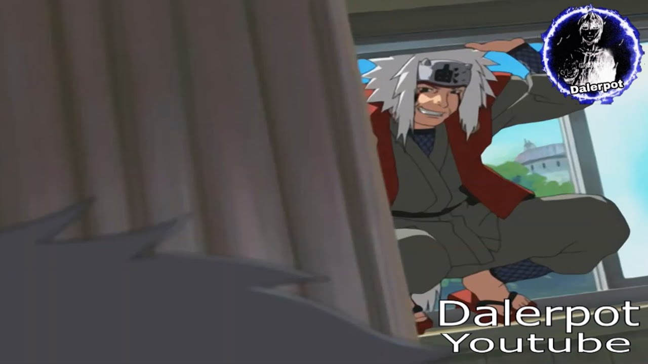 Jiraiya visita a Kakashi en el hospital entrando por la ventana