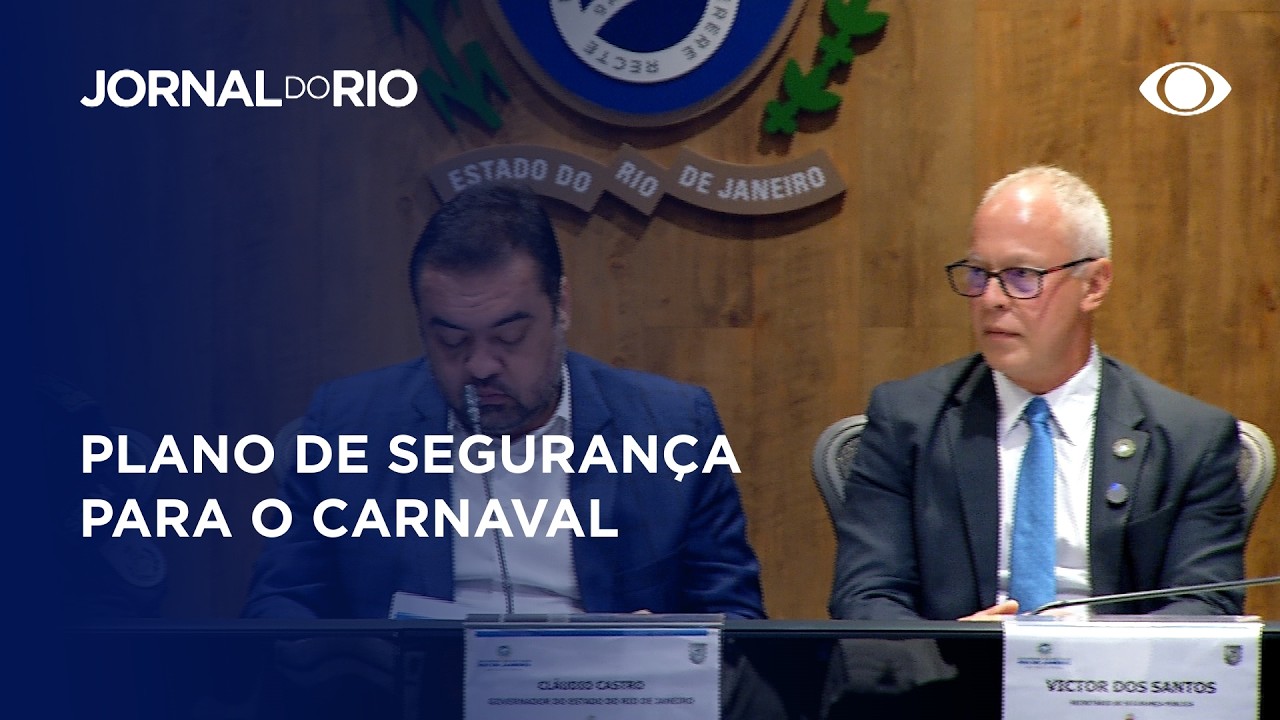 O plano de segurança para o carnaval 2026 foi apresentado hoje