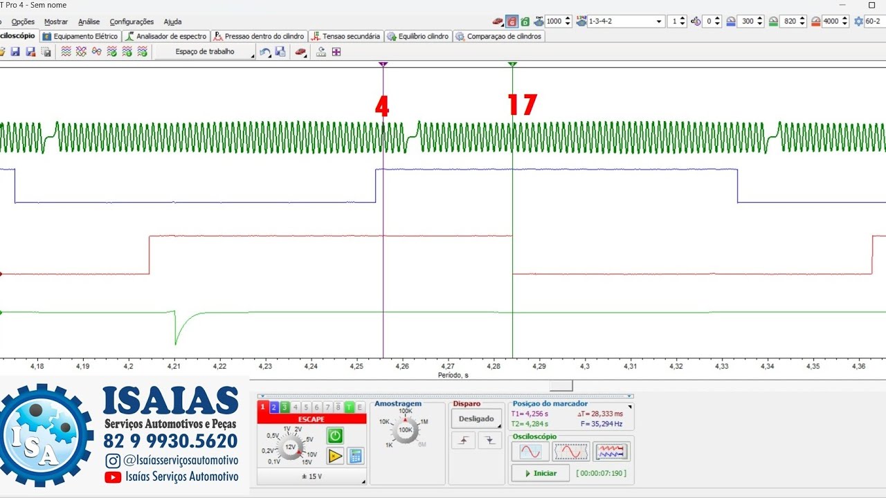NO SCANNER  ESCAPE,NO OSCILOSCÓPIO  ADMISSÃO,QUEM ACERTOU DESSA VEZ?