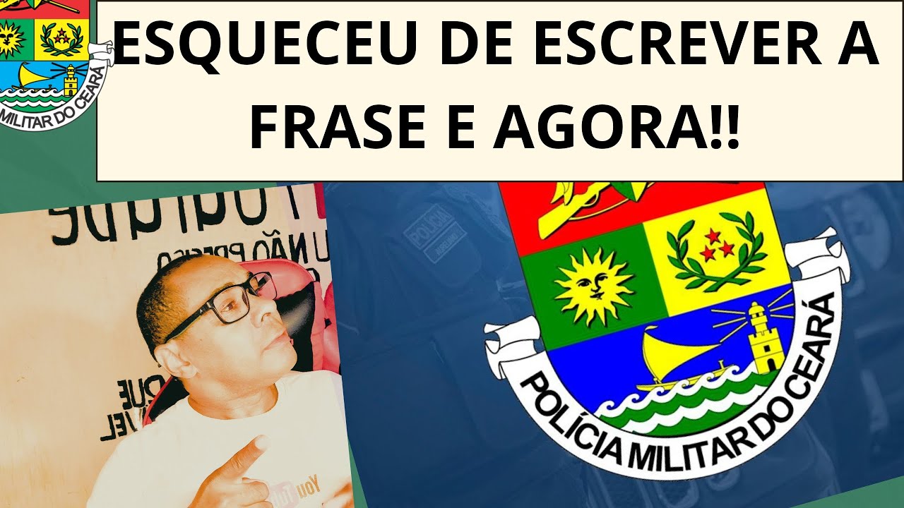 PMCE ESQUECI DE TRANSCREVER A FRASE NA PROVA E AGORA! ESPELHO DO GABARITO!!