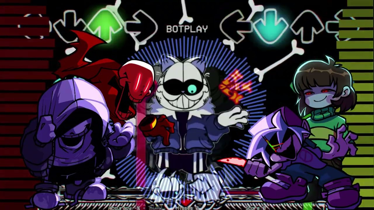 Dustylovania / Mondaylovania But Dust sans with Papyrus and BF and Chara sing it! (FNF Cover)