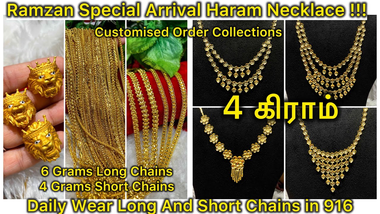 Mixed Collections/ Haram Necklace/ Customised Bangles And Ring /Daily Wear Long And Short Chains 