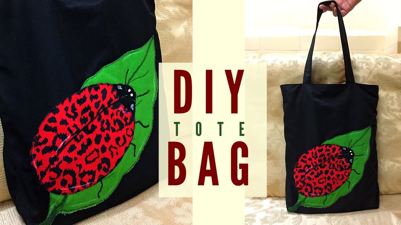 Applique Women's Tote Bag DIY | Make a cute bag for yourself | Sewing tutorial