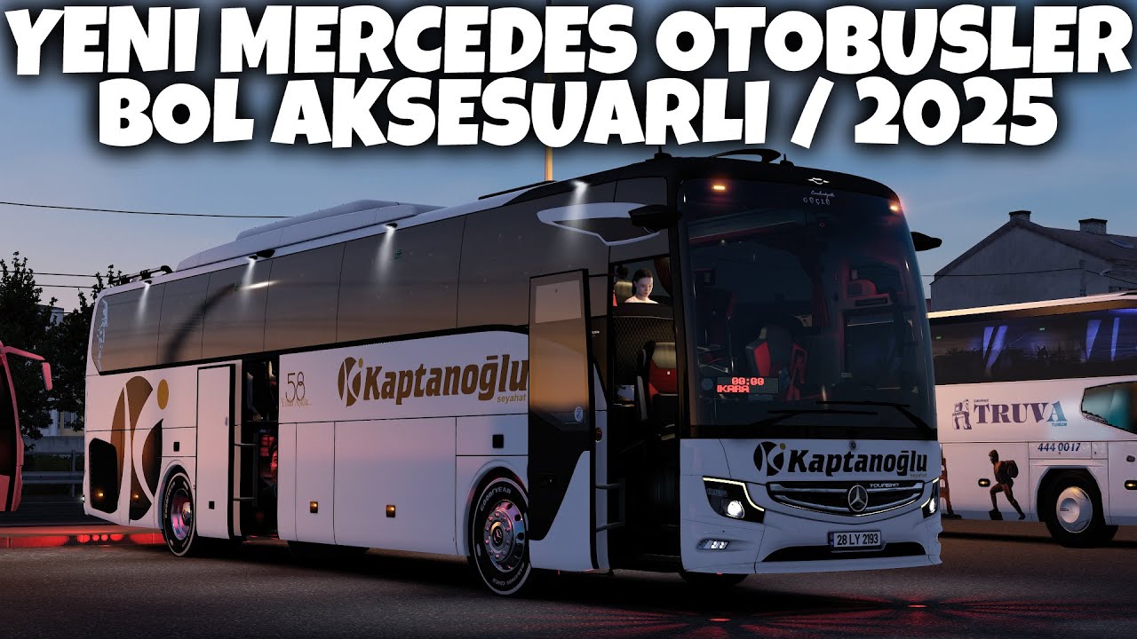 HVT - BOL AKSESUARLI / MERCEDES OTOBÜSLER YENİLENDİ !! ETS 2