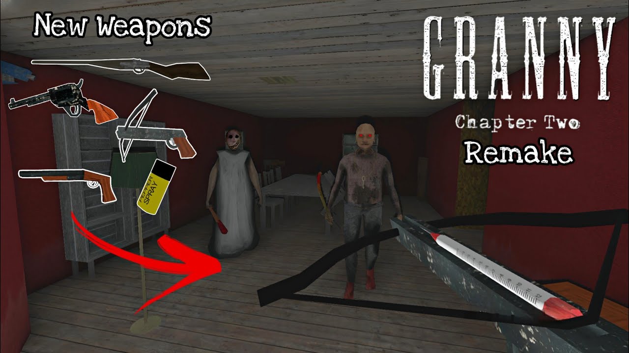 Granny Chapter Two Remake - with slendrina & with New Weapons (Unofficial game)