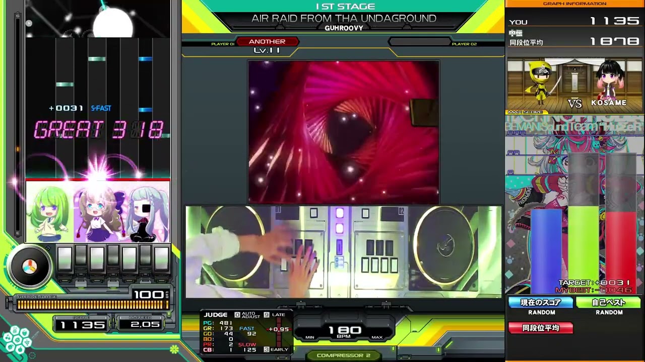 【beatmaniaIIDX】AIR RAID FROM THA UNDAGROUND(SPL) EX HARD【Sparkle Shower】
