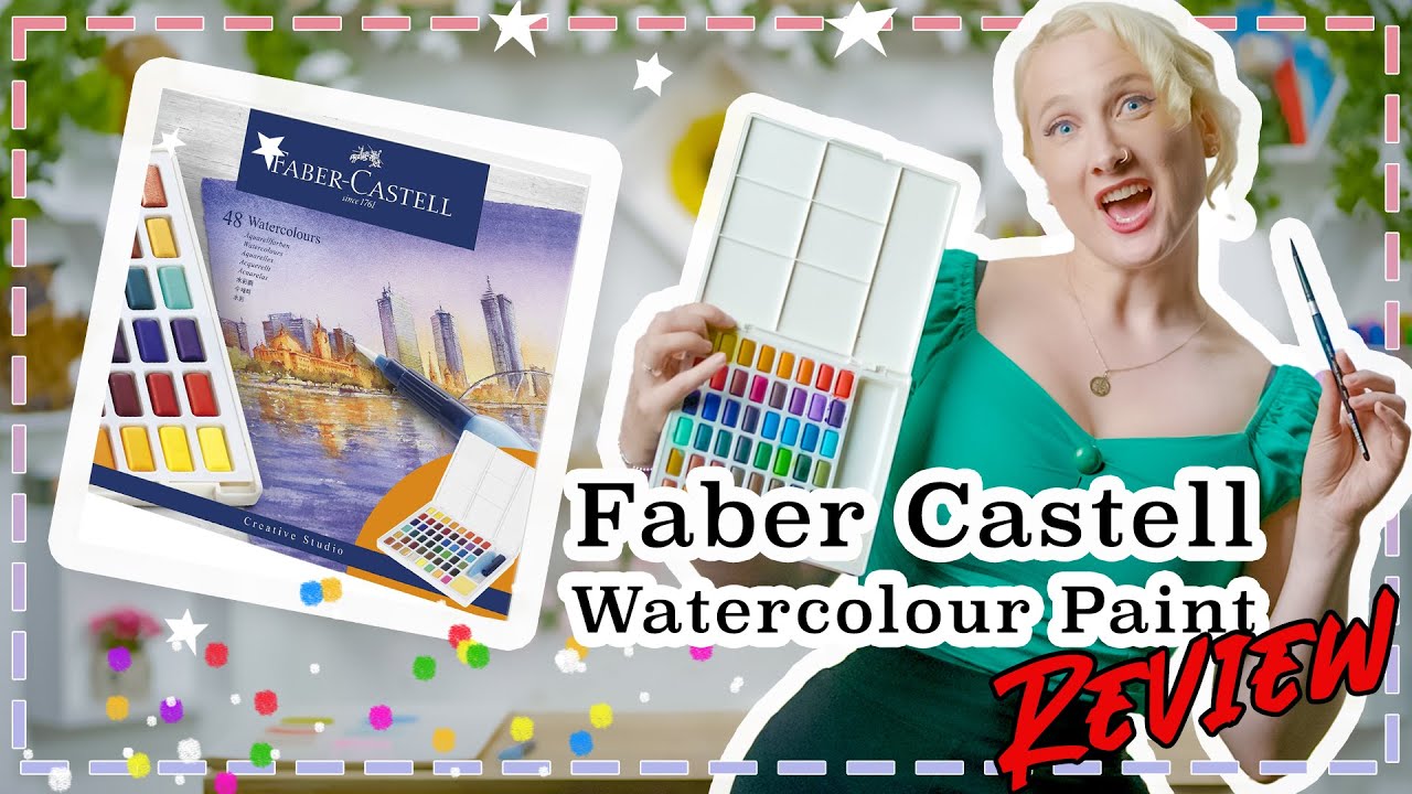 Reviewing the Solid Watercolor 48 Color Pan Pack from Faber-Castell