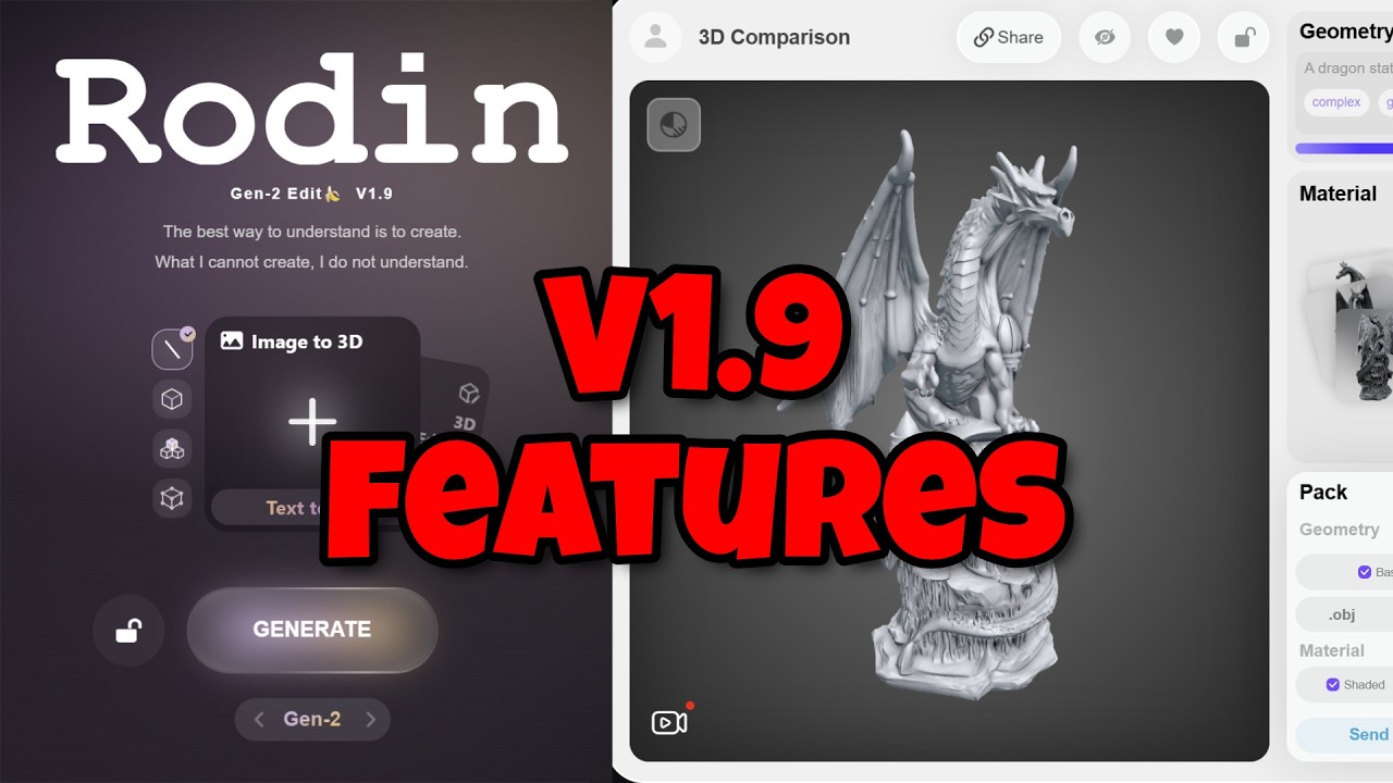 Обновление Rodin AI 2026: Что нового в генерации 3D-моделей с помощью ИИ? #3dgenerativeai #rodin3...