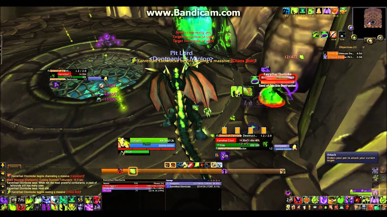Warlock Green Fire - Kanrethad Kill 510lvli Destro