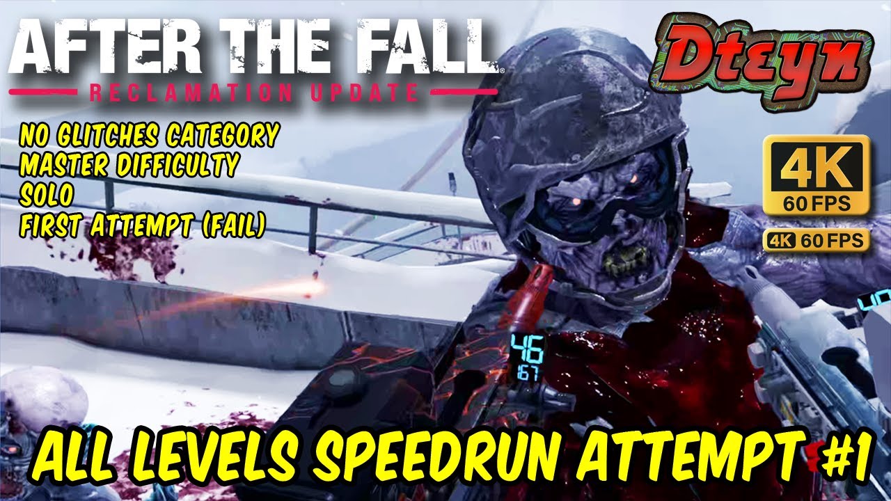 After the Fall VR - All Levels Speedrun attempt (fail) - Master Difficulty, No Glitches - 4K 60 FPS