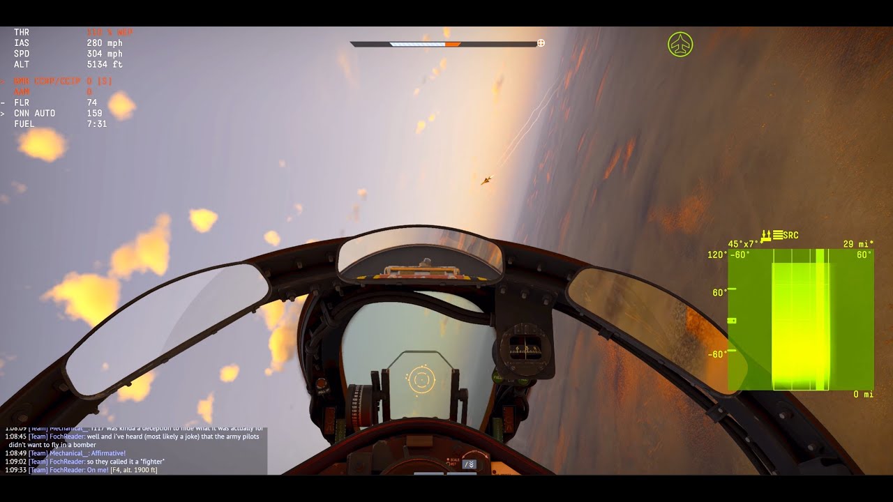 F-4E Vs. MIG-21 SMT War Thunder Sim