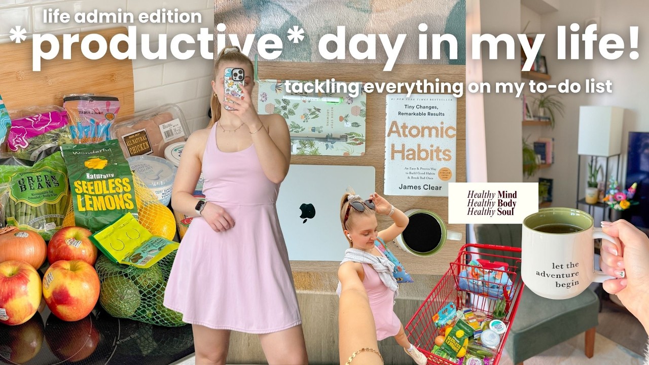Продуктивный день в моей жизни 🌷⌨️🚿 Привожу свою жизнь в порядок и выполняю все дела из списка!