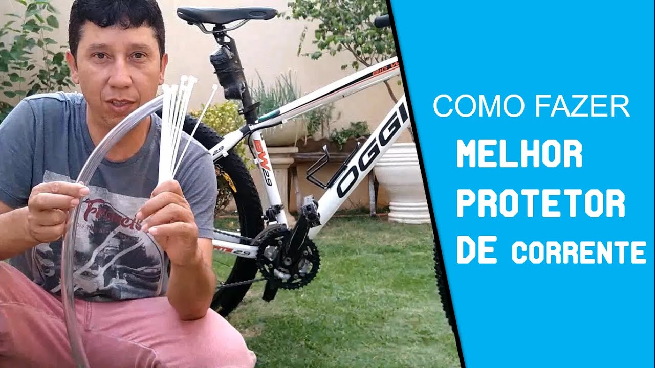 Como fazer protetor de corrente de bike #127