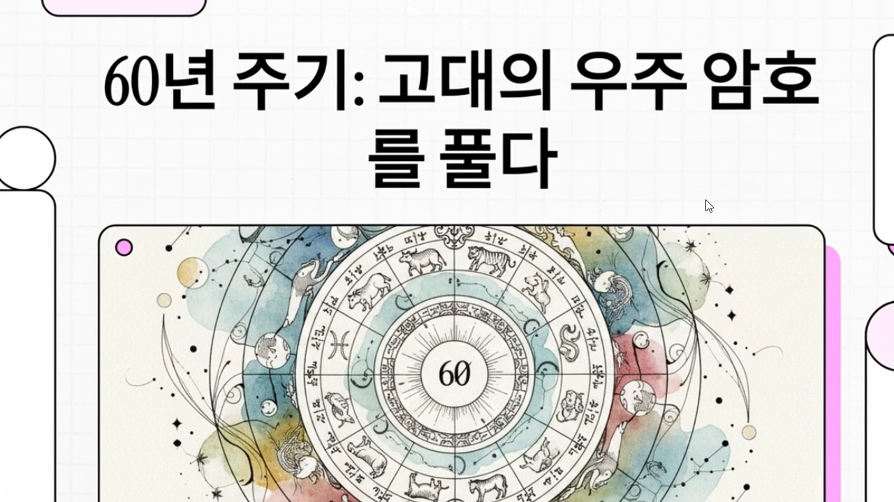 14. 60갑자(六十甲子)의 탄생 원리와 순환