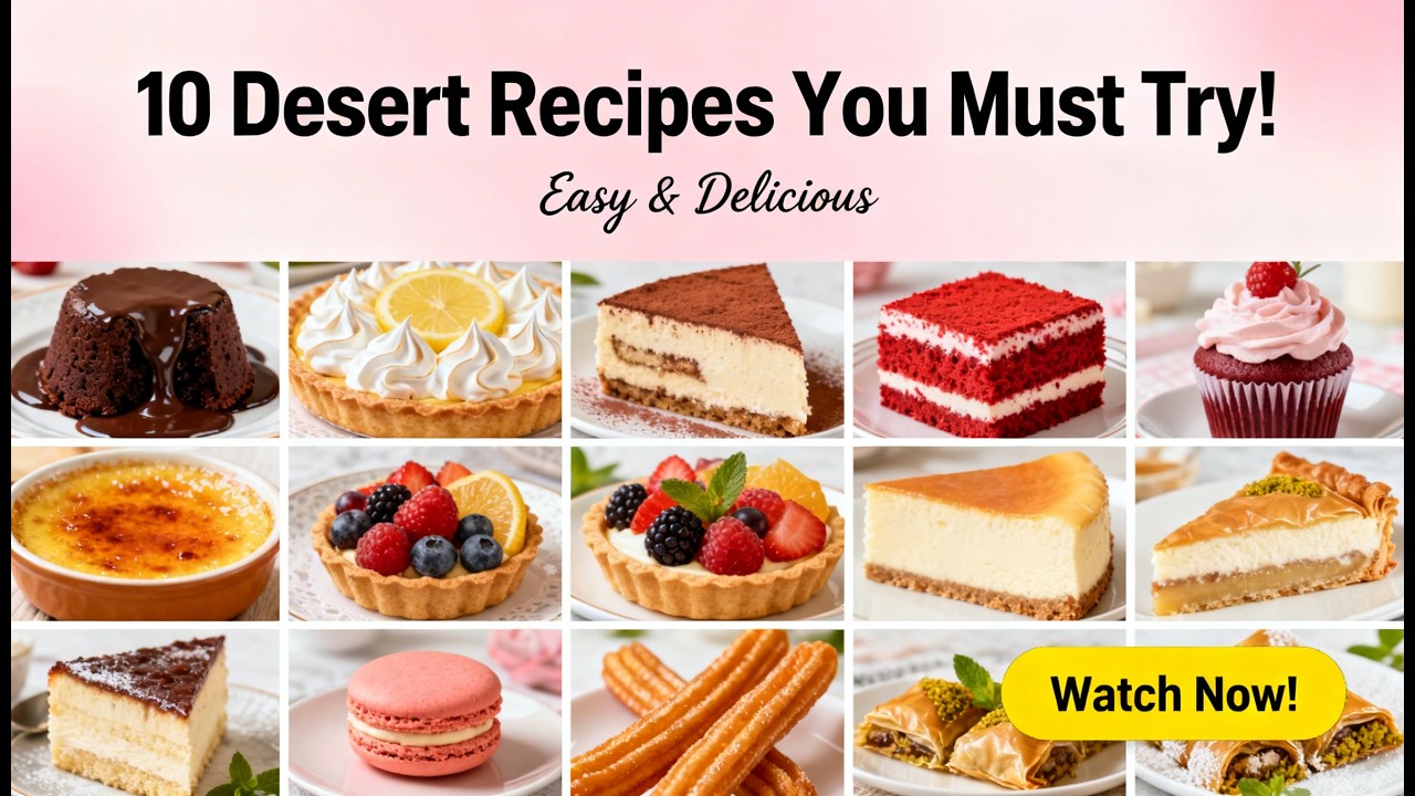 10 Easy Dessert Recipes Everyone Can Make | Quick & Delicious Homemade Desserts Compilation
