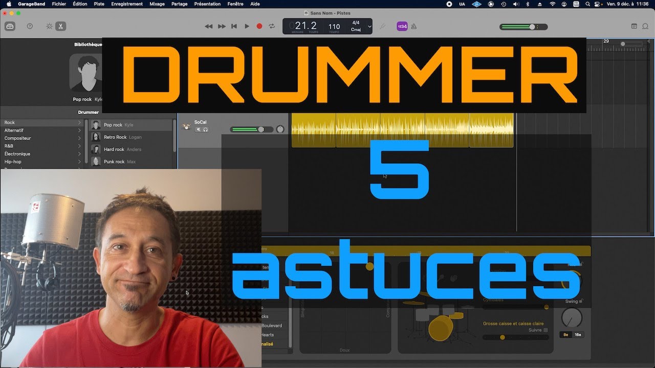 5 astuces du Drummer Garageband et Logic