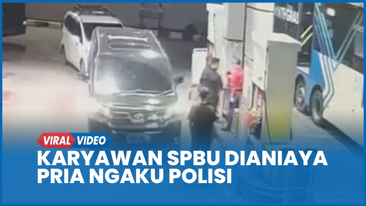 Detik-detik 3 Karyawan SPBU Dianiaya Pria Ngaku Polisi Hingga Gigi Copot