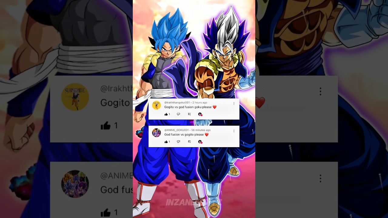 God Fusion Goku Vs Gogito 