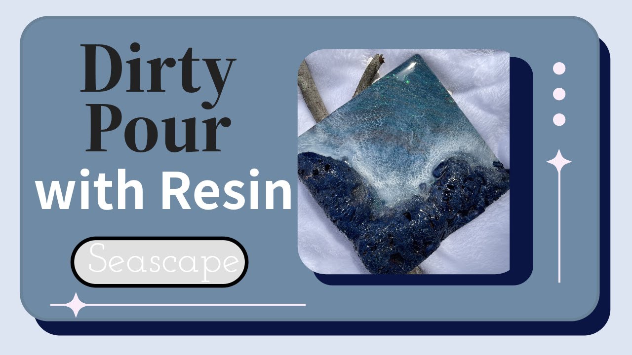 Dive into the Beauty of Dirty Pour Resin Art: Ocean Inspired Masterpiece