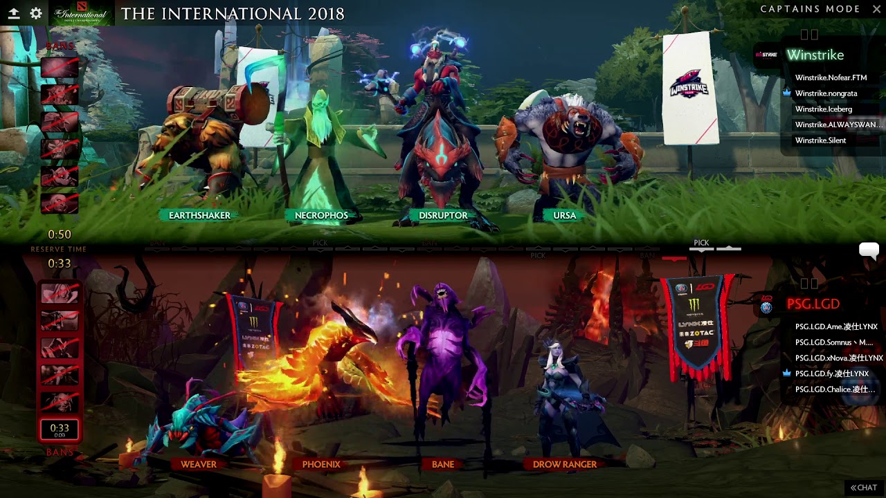 [EN] PSG.LGD vs Winstrike BO2  - The International 2018 Group Stage Day 2