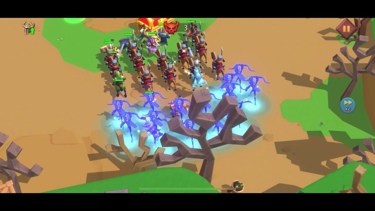 Lords mobile clearing latest stages of skirmish 6 on a new account #lordsmobile 