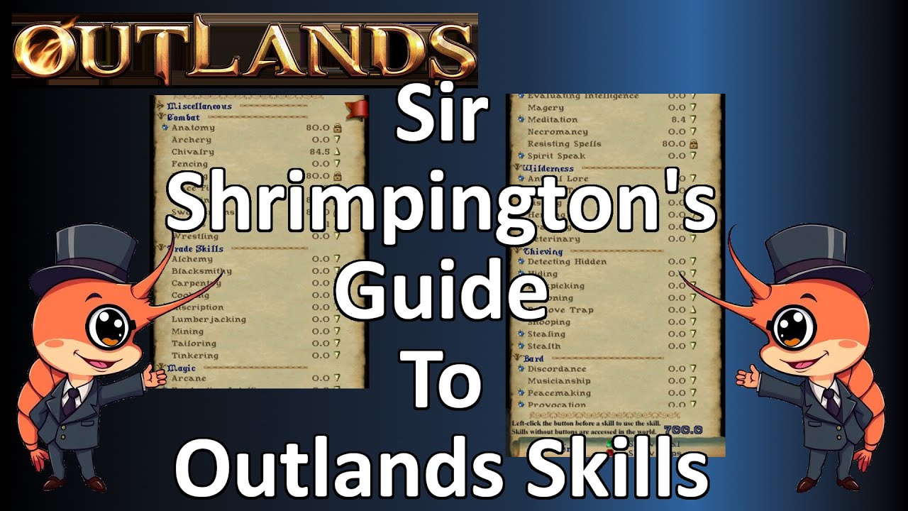 The Complete Outlands Skills Guide for New Players. Ultima Online Outlands.