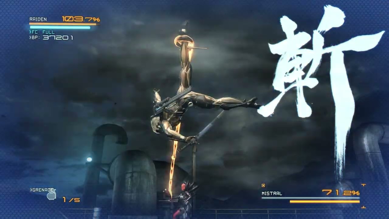 Metal Gear Rising  Revengeance Mistral full bossfight all attacks shown