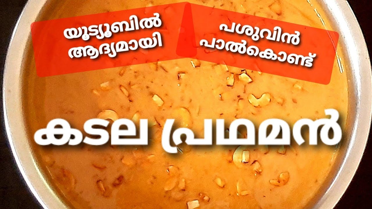 യൂട്യൂബിൽ ആദ്യമായി പശുവിൻ പാൽകൊണ്ട്  സ്വാദൂറും കടല പ്രഥമൻ വീഡിയോ! | Kadala pradhaman using cow milk!