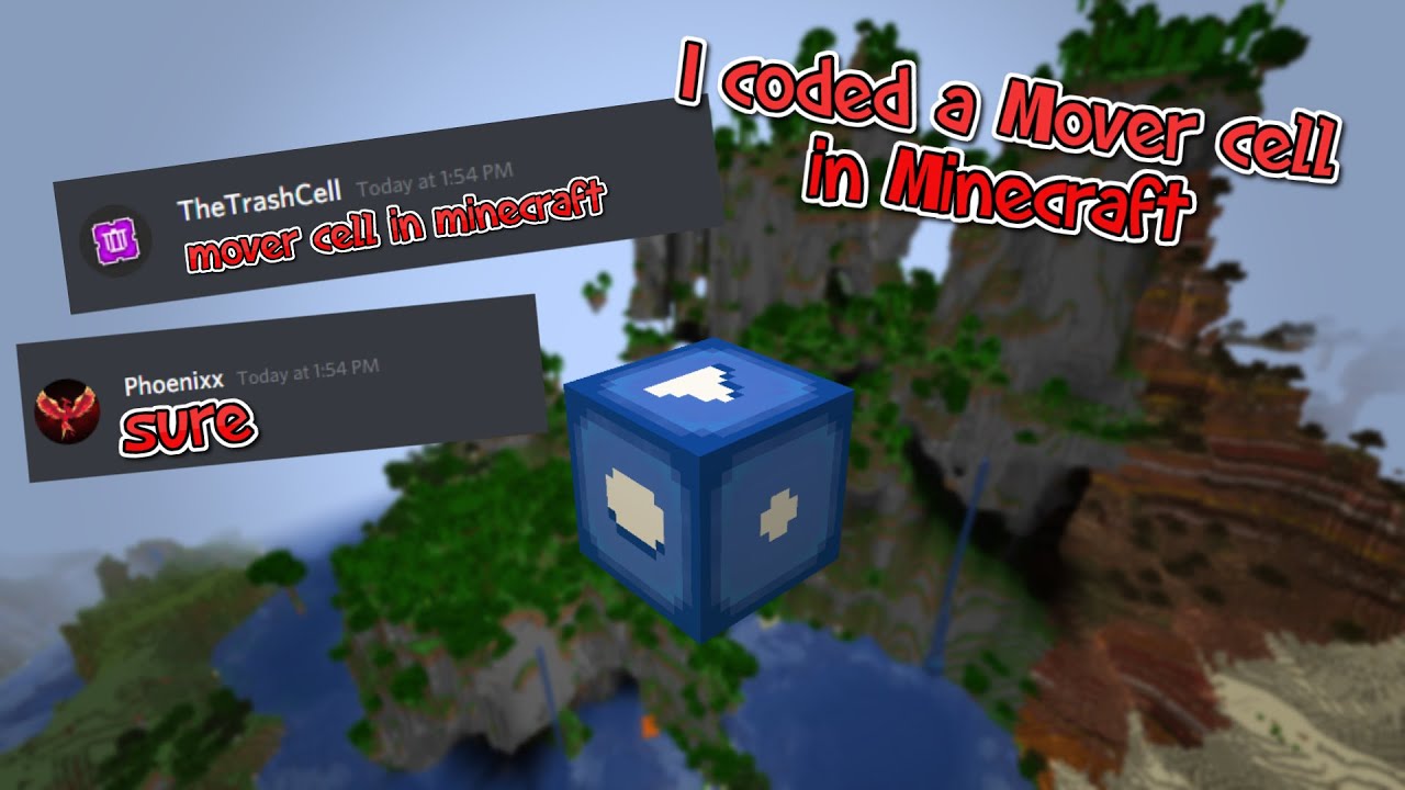 I made a MOVER in Minecraft cause @TheTrashCell  asked me to