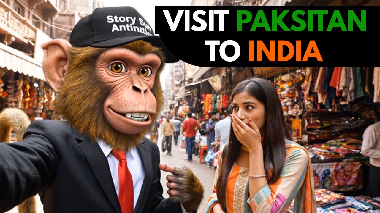 Pakistan Se India Delhi Tak! Bandar Bhai ka First Vlog 😂 ⁨@BabaBuntyVlog⁩