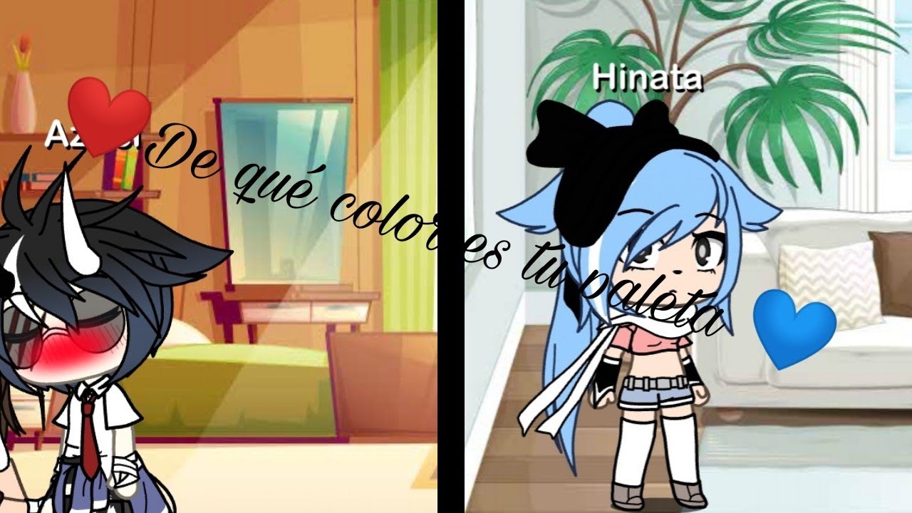 ❤️De qué color es tu paleta 💙 // Gacha life // #Azbriiel
