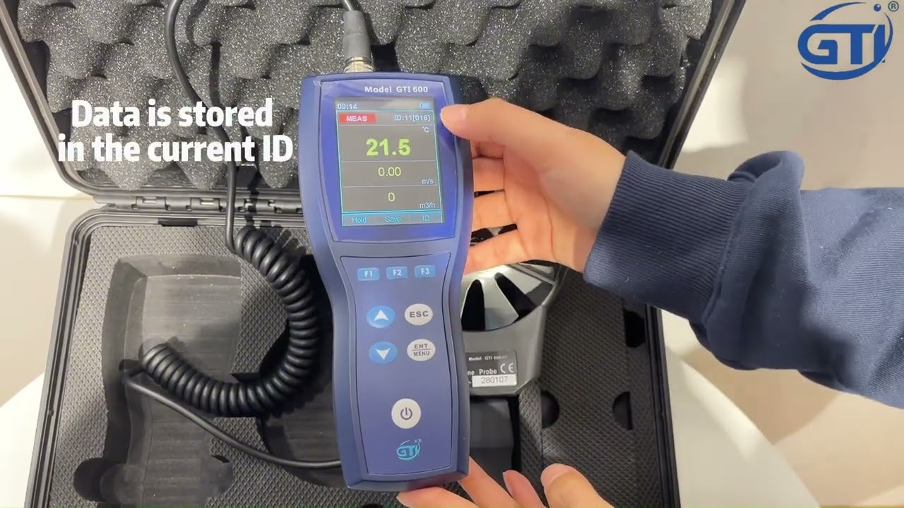 Operation Video of Rotating Vane Anemometer Model GTI600